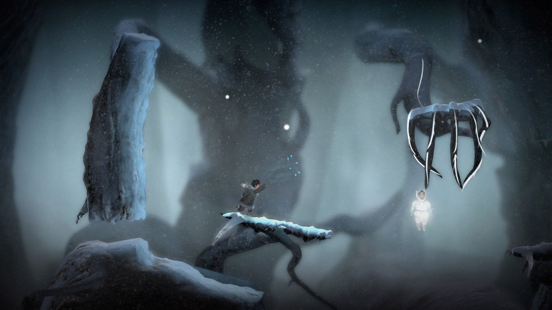 Nuna Throws her Bola at a Spirit Branch