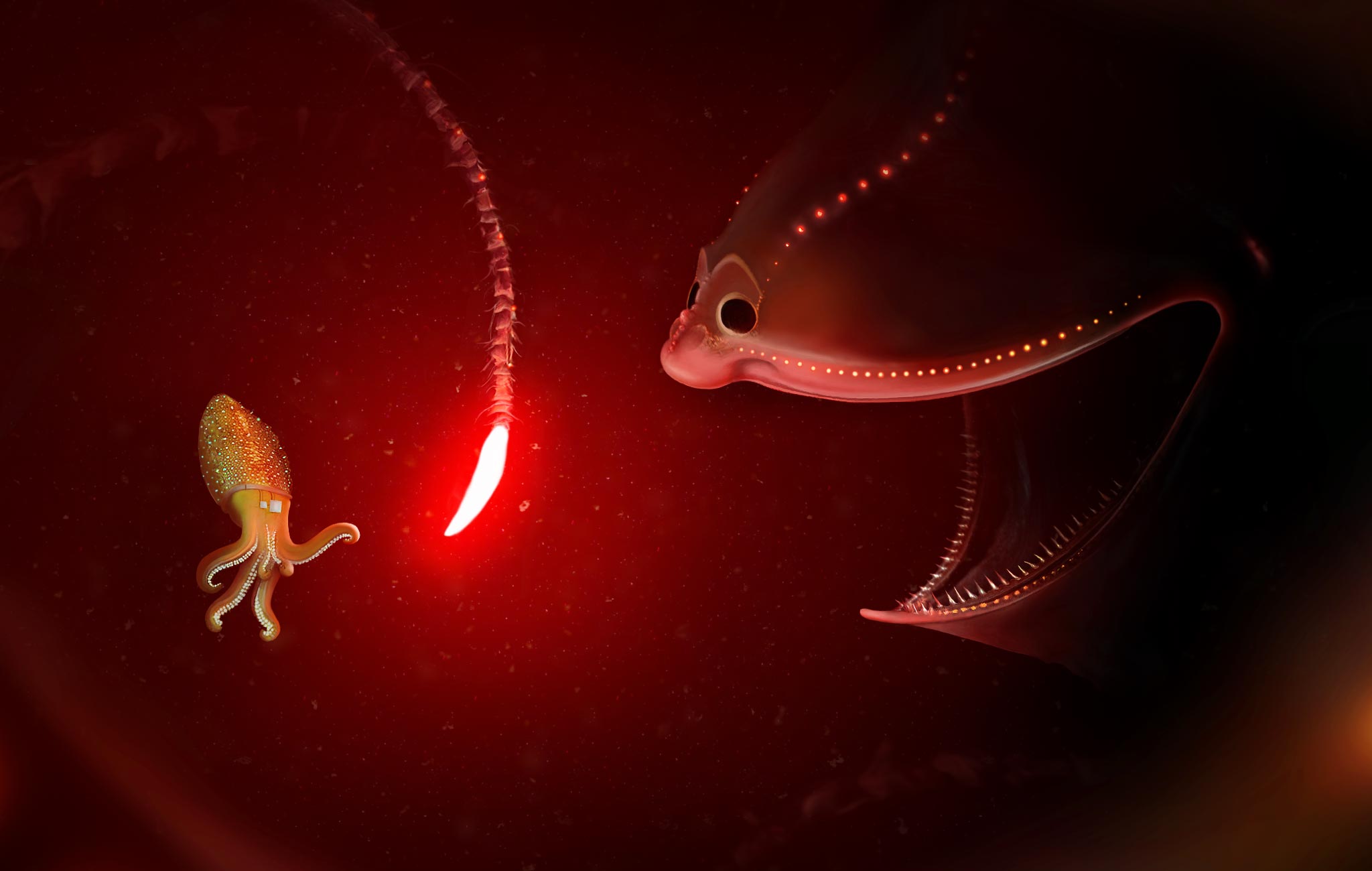 Small Drone with Gulper Eel