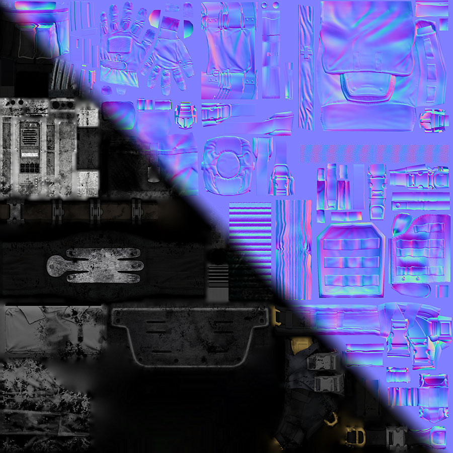 Sevr Gear Normal and Specular Texture