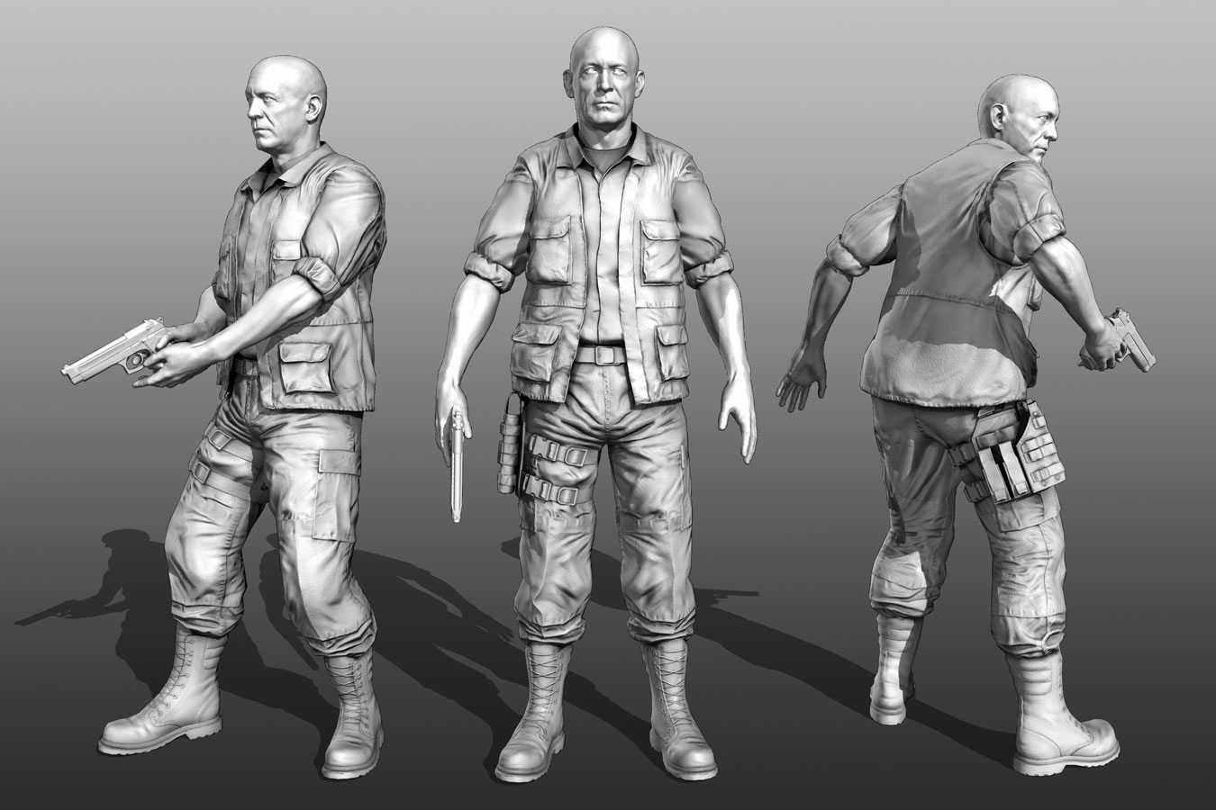 Gorman Game Model Breakdown Render