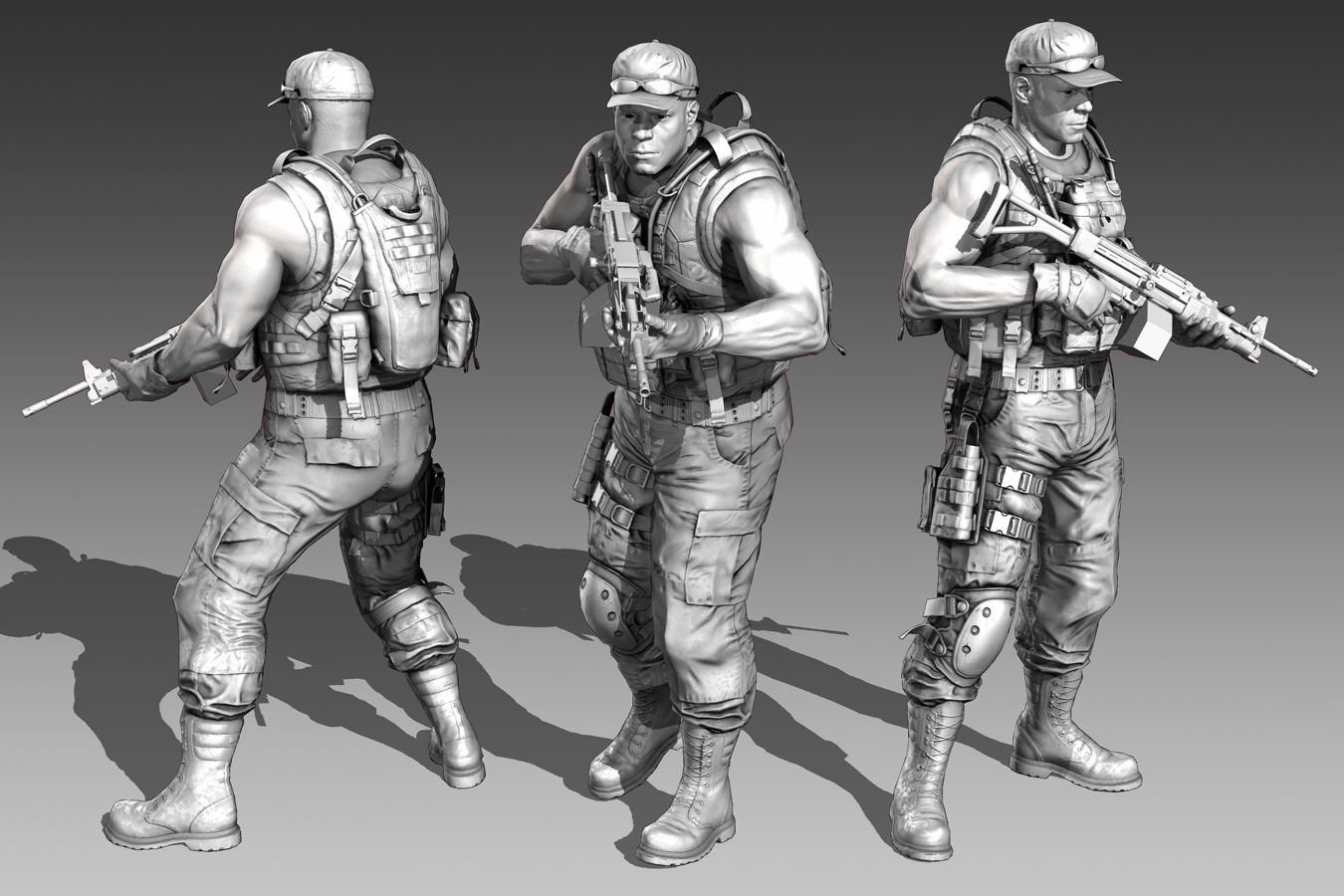 Wells Game Model Breakdown Render