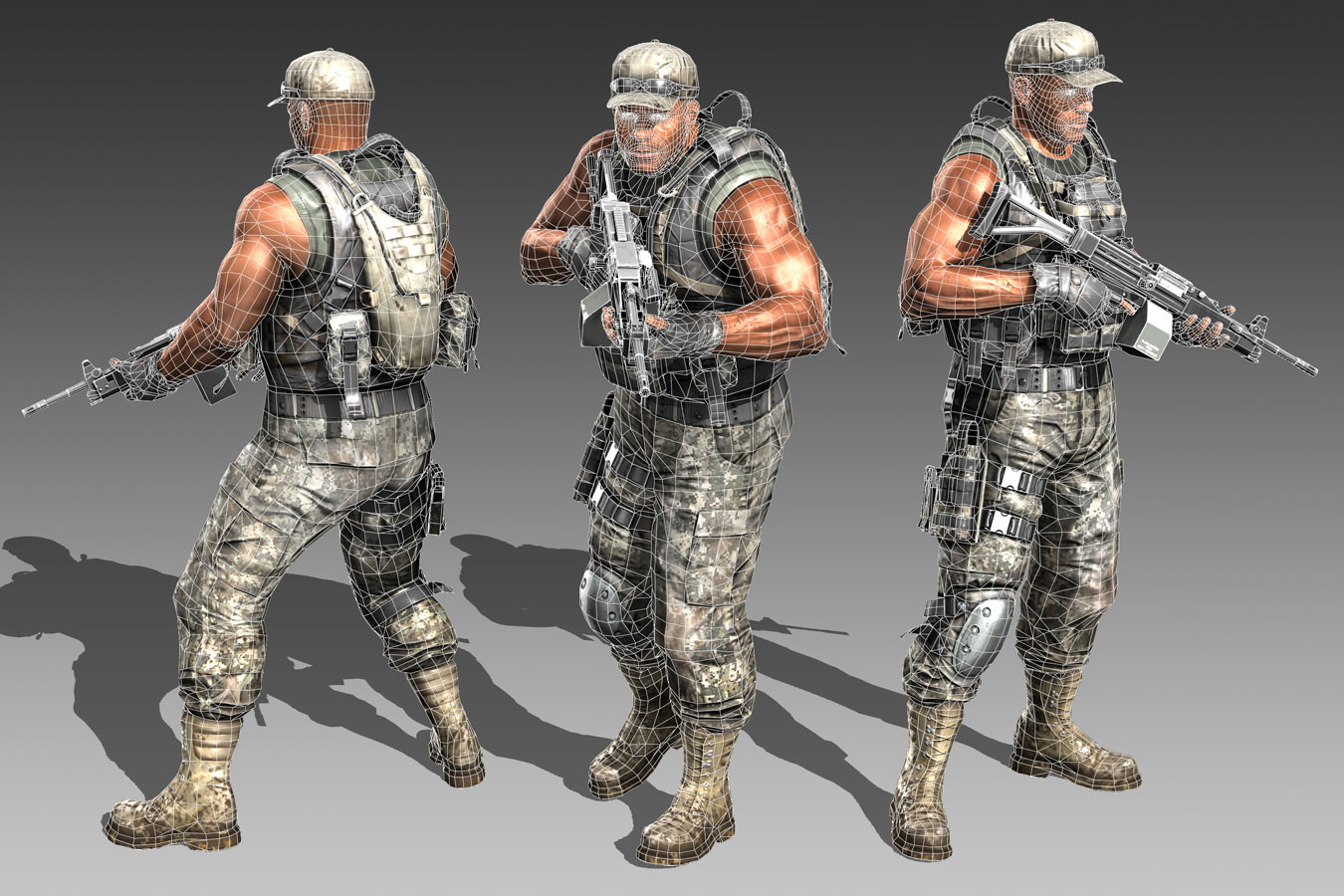 Wells Game Model Breakdown Render