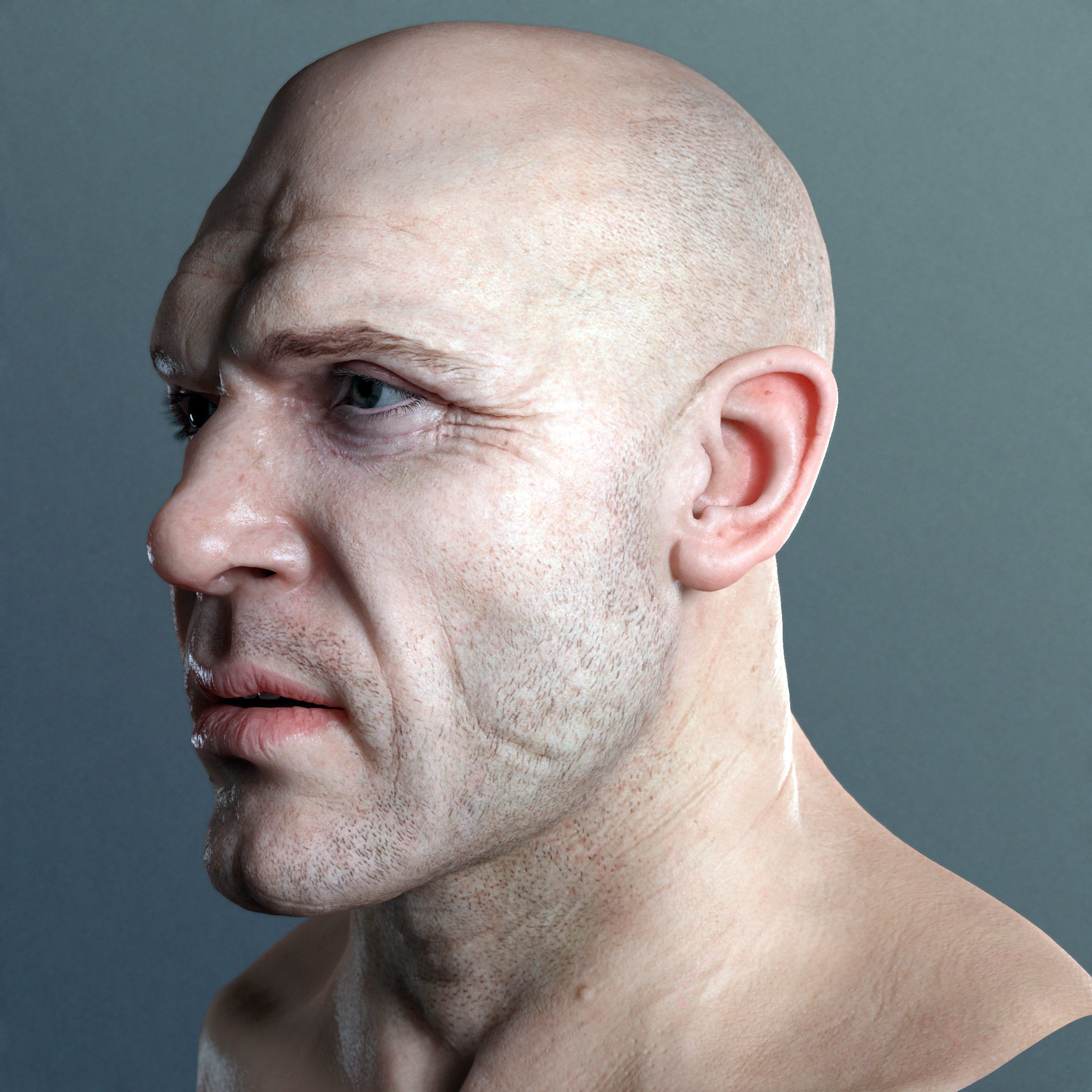 Hyperreal Tough Guy Angle View