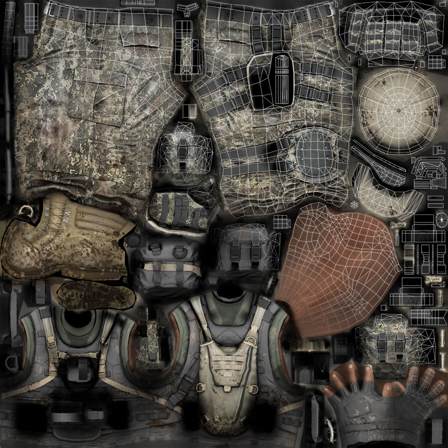 Wells Diffuse Texture and UVs